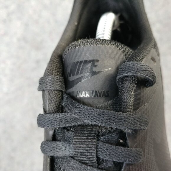 Nike Air Max Tavas Boys 7Y Running Shoes Sneakers Low Top Black 814443-005 - Picture 6 of 10